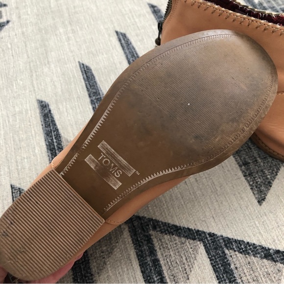 Toms Sand Leila Ankle Booties 6.5 - Picture 6 of 6